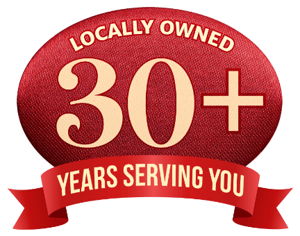 Locally owned logo. Thirty plus years serving you.