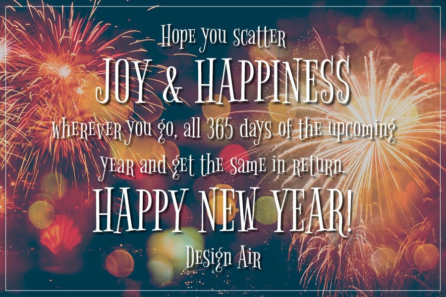 happy new year from Design Air