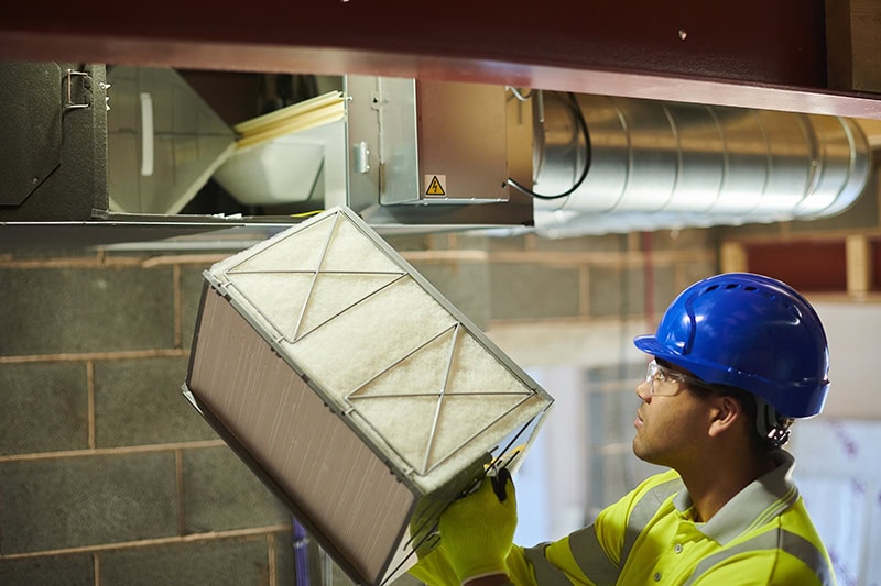 An air conditioning filter change.